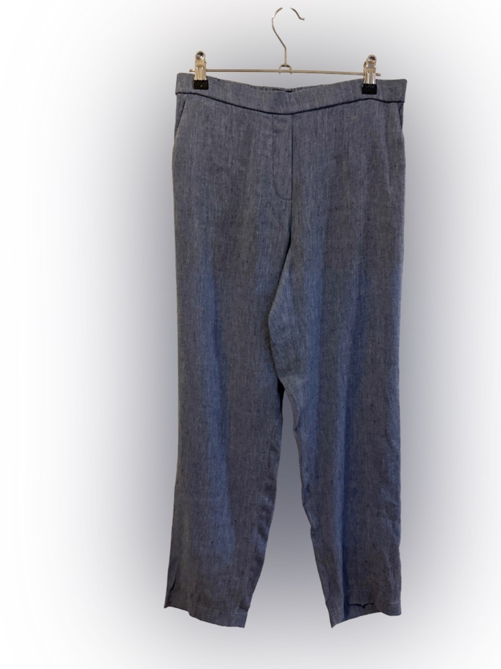 NWOT Theory Treeca Linen Blend Pull-On Crop Pants, Size 4 - Picture 5 of 10